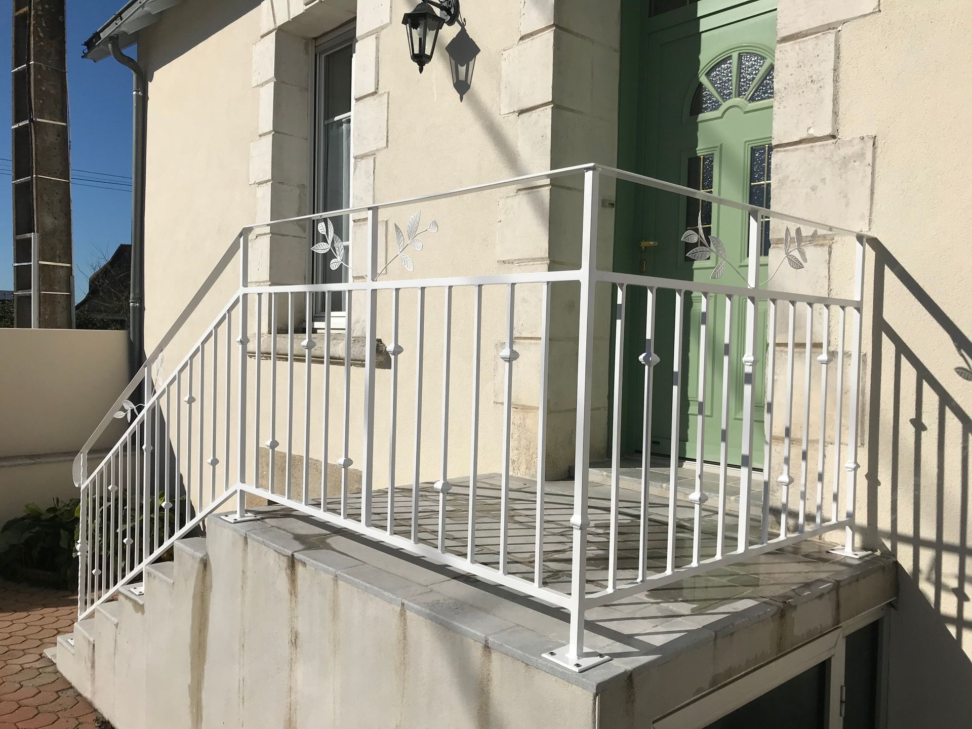 Garde corps porte d'entrée RB Projet Métal