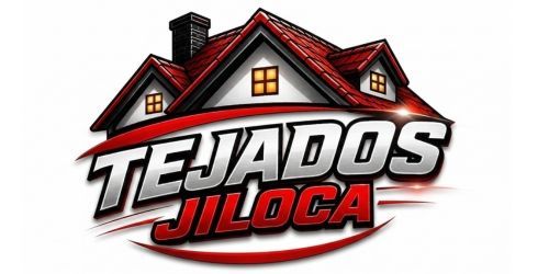 Logotipo que presenta un icono estilizado de una casa con techo rojo sobre el texto blanco y rojo 