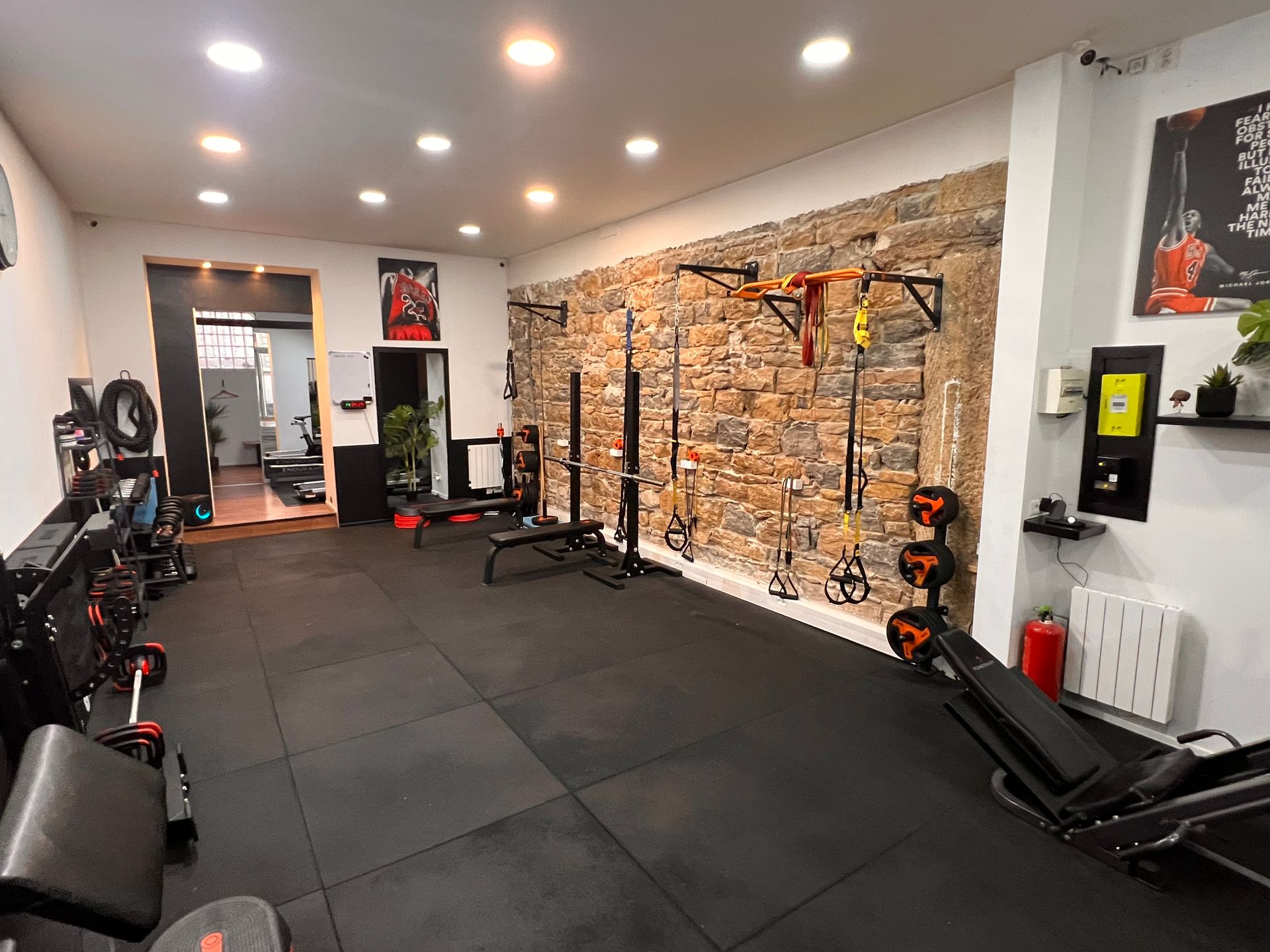 Intérieur du studio d'entraînement