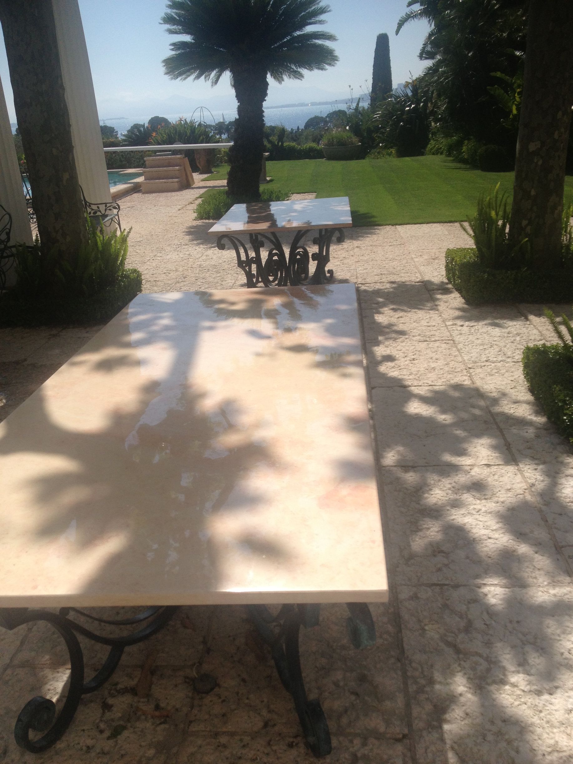 Restauration de table en marbre