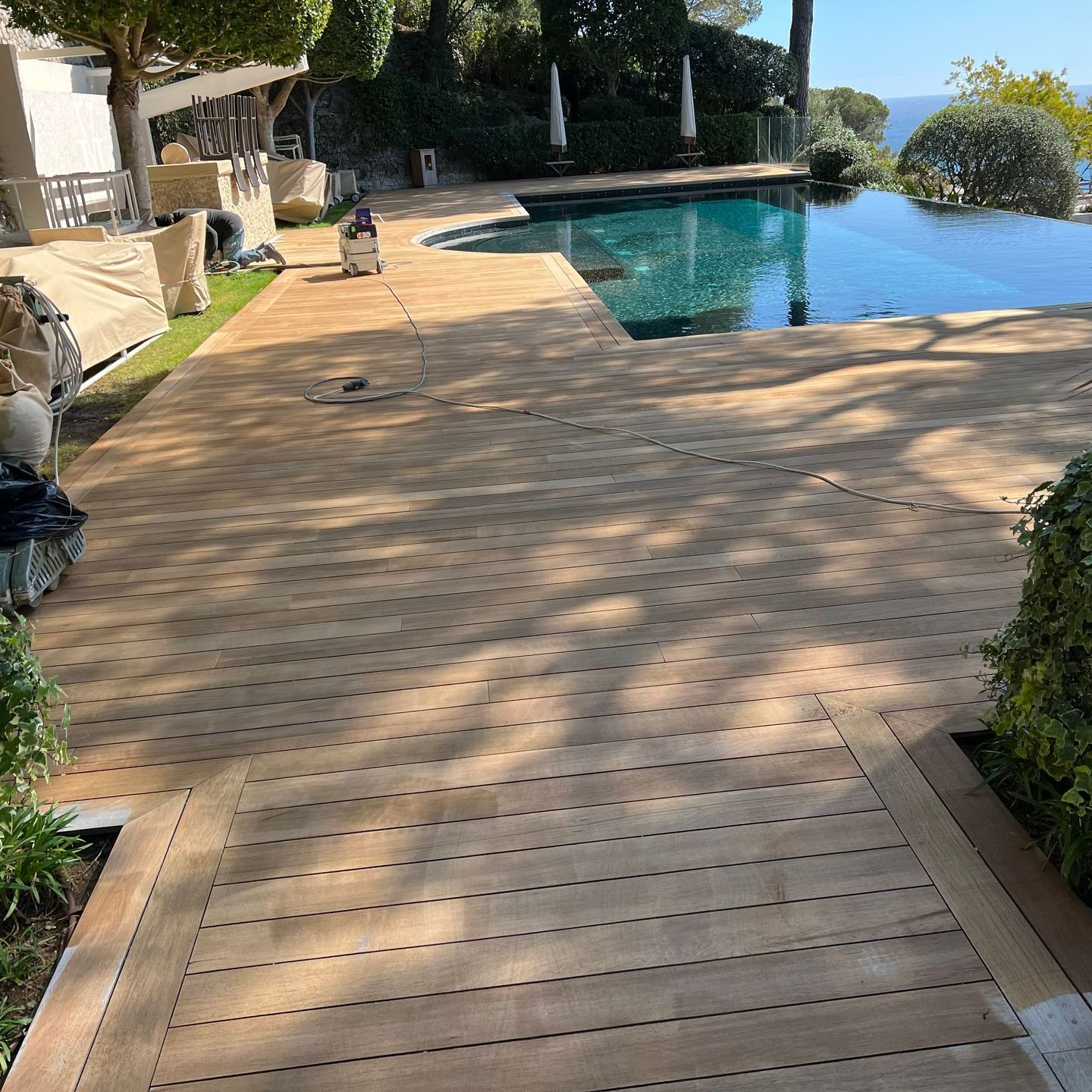 Vitrification d'un parquet à Nice