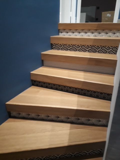 Escalier avec marches personnalisées