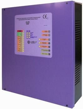 Una caja morada con una etiqueta CE.