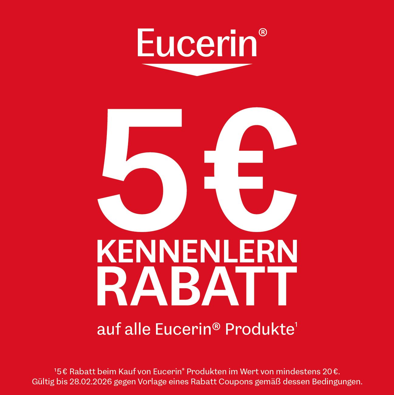 Eucerin - 5€ Kennenlernrabatt