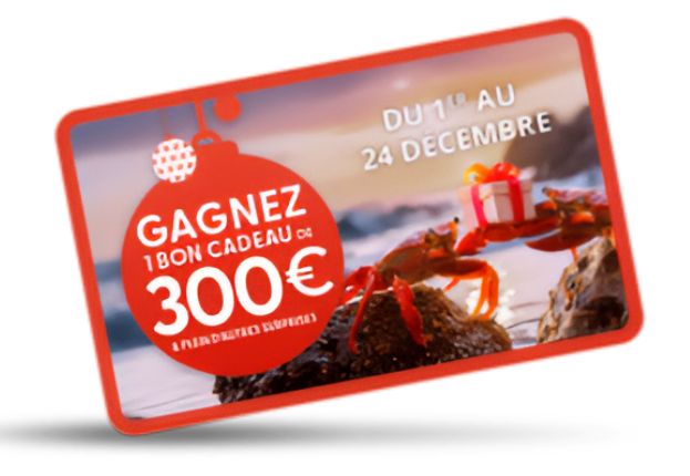Du 1er au 24 décembre, gagnez un bon cadeau de 300 € et plein d’autres surprises.