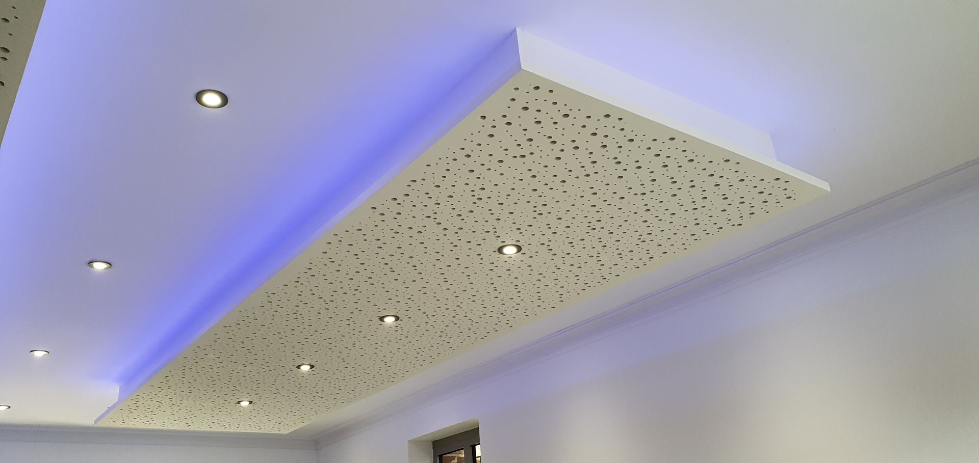 Éclairage d'un faux plafond