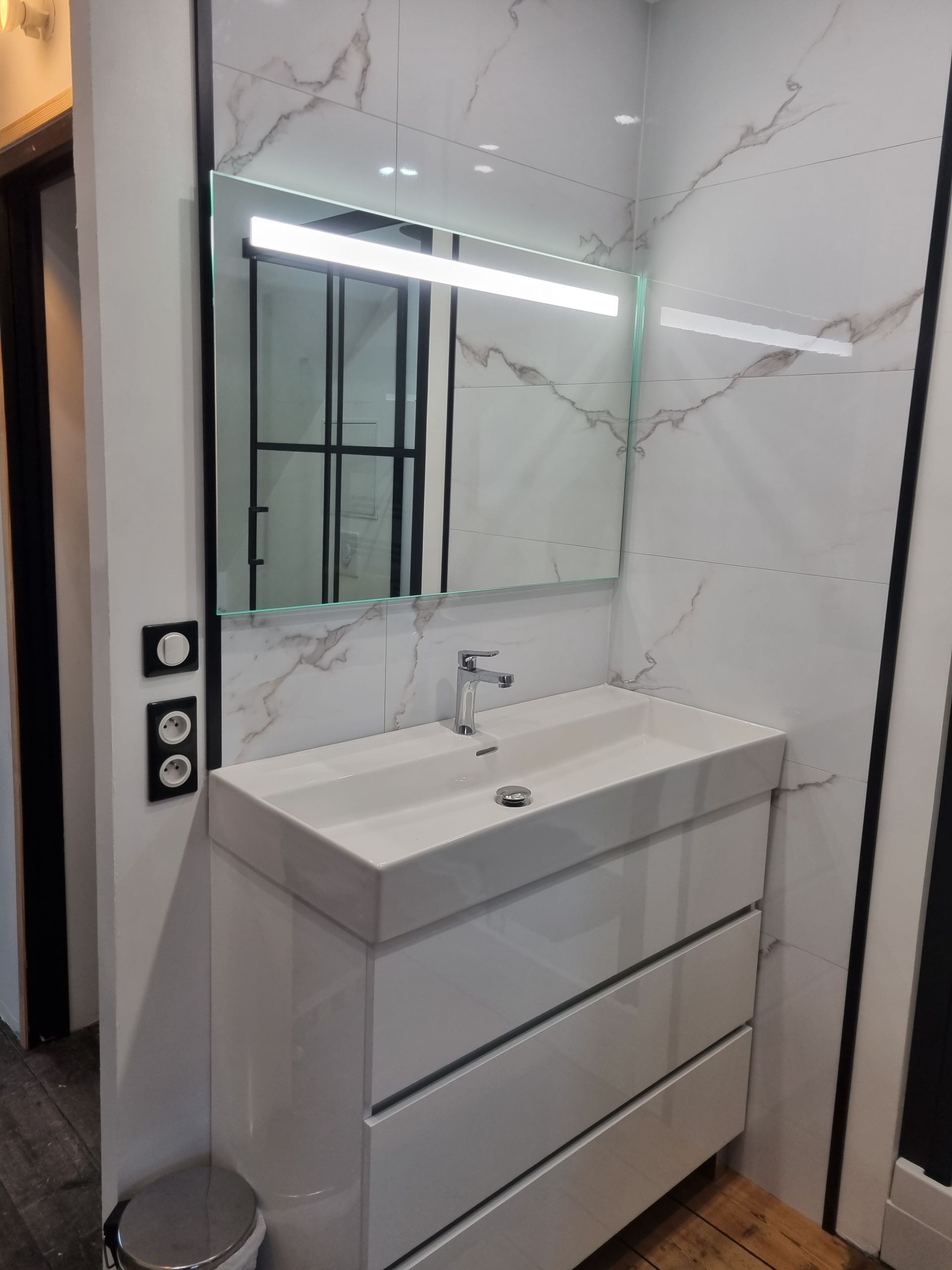 Travaux d'aménagement d'une salle de bains