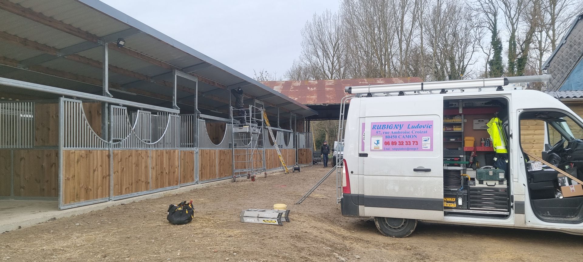 Le véhicule d'intervention de Rubigny Électricité