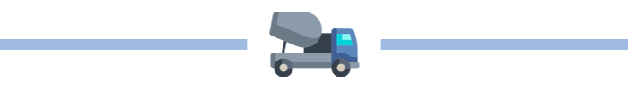 Séparateur Séparateur avec un camion bleu