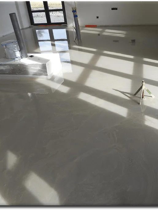 Chape anhydrite pour finition béton ciré