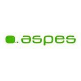 Un logotipo verde y blanco para una empresa llamada aspes.