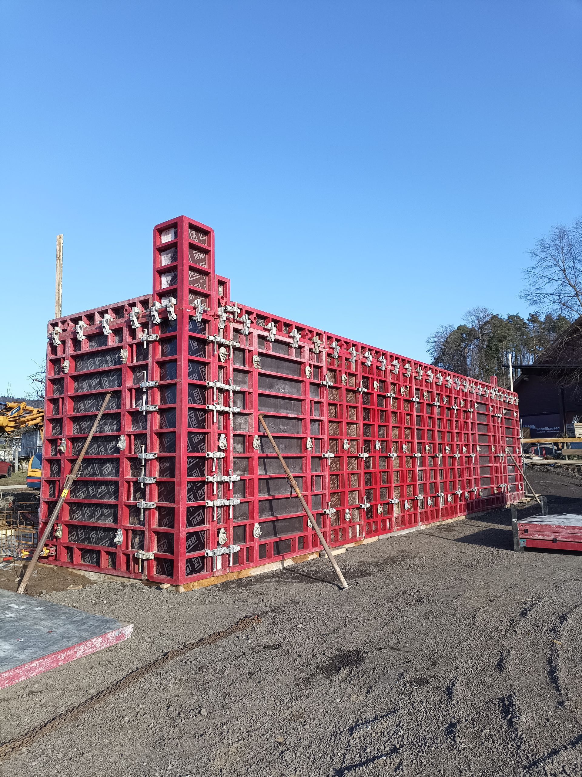 Wandschalung, Uhwiesen