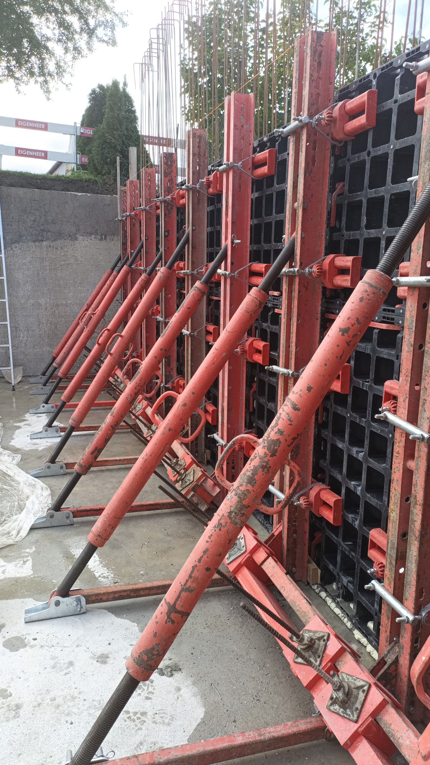 Wandschalung einhäuptig,  Adlikon