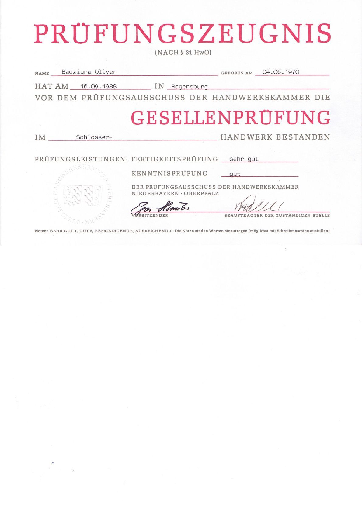 Klettermontage Oliver Badziura