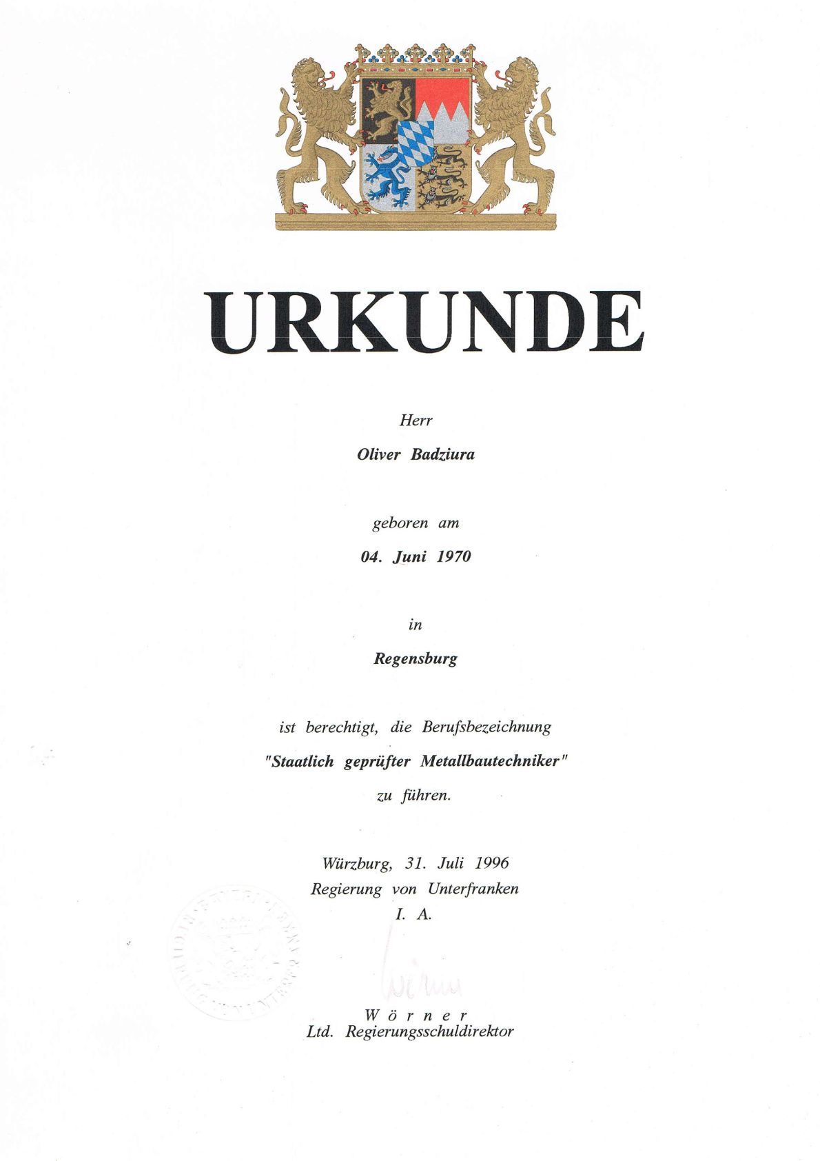 Klettermontage Oliver Badziura