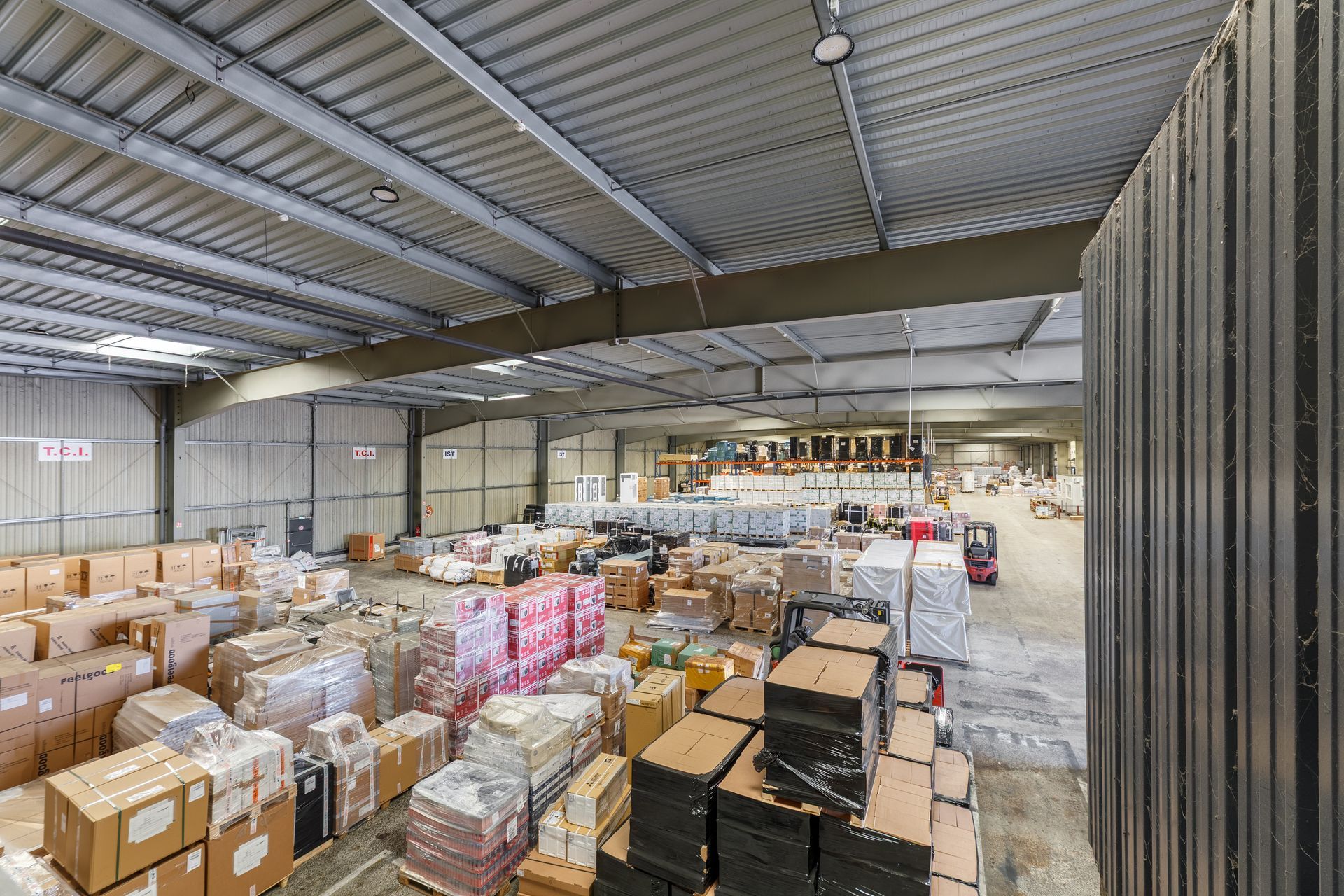 Zone de stockage d'un entrepôt