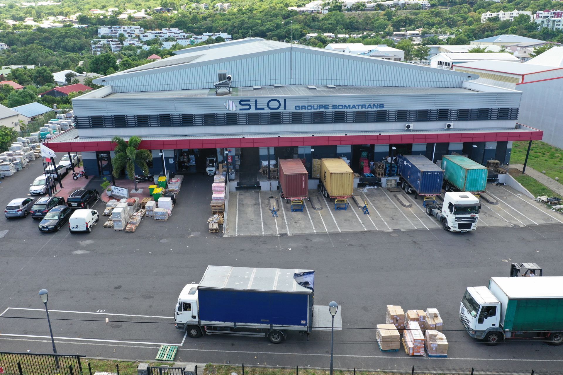 Plateforme logistique SLOI de La Réunion