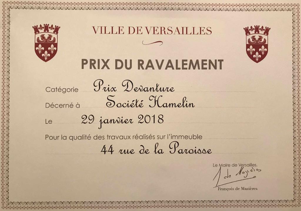 Prix du Ravalement