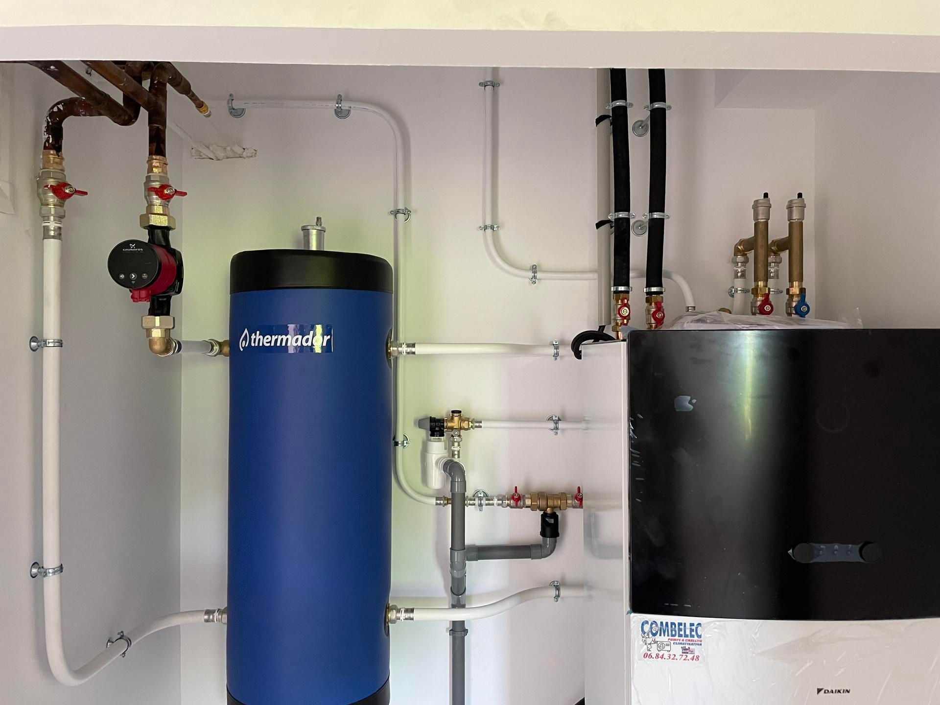 Pompe à chaleur avec chauffe-eau