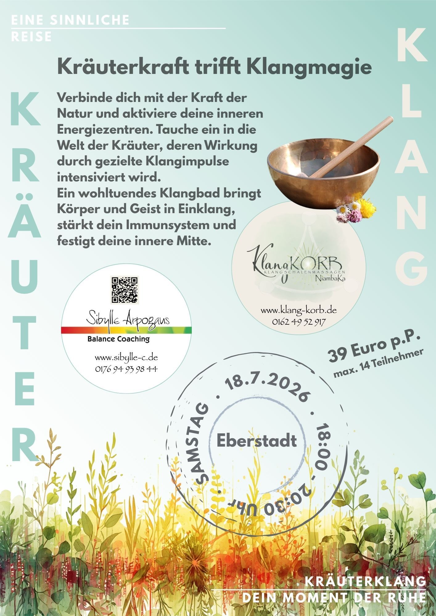 Kräuter und Klangschalen in Ludwigsburg, Heilbronn und Stuttgart
