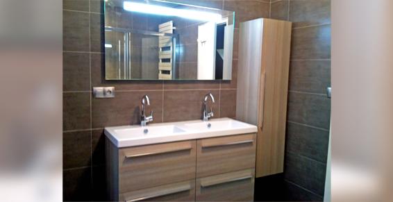 Ensemble meuble double vasque - Sani Deco