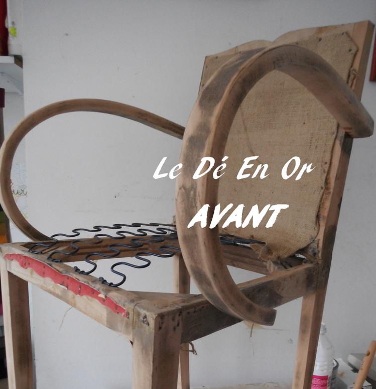 Le Dé en Or tapissière à Lesneven, bridge avant réfection.