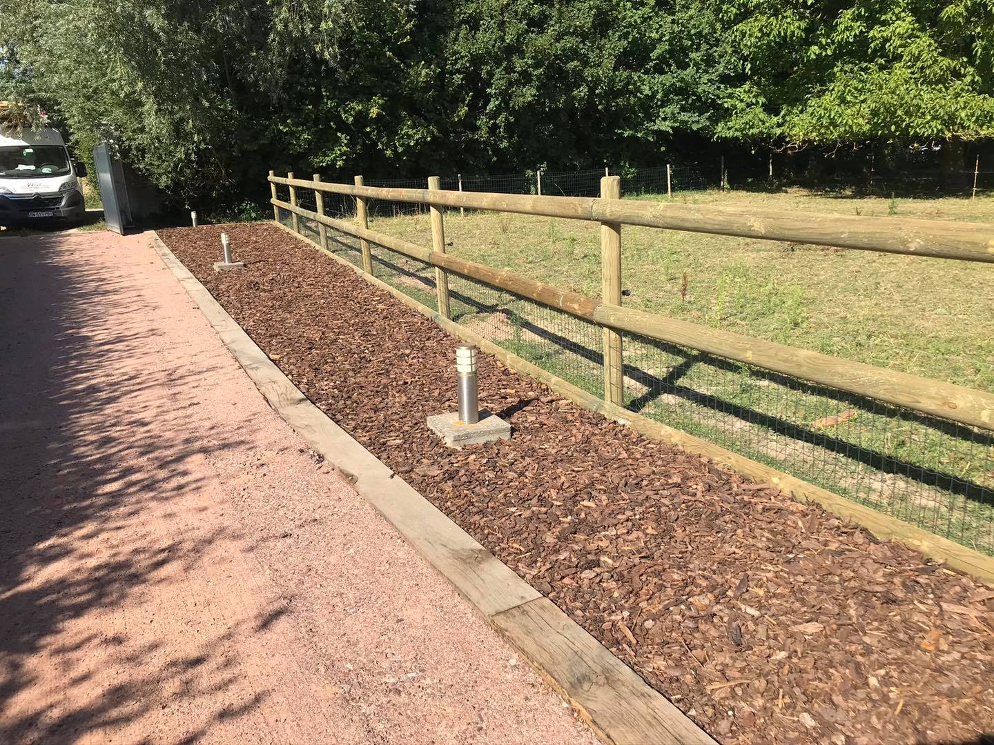 La pose de clôtures