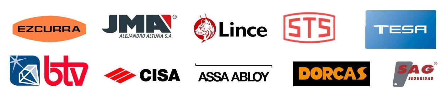 Un montón de logotipos diferentes sobre un fondo blanco.