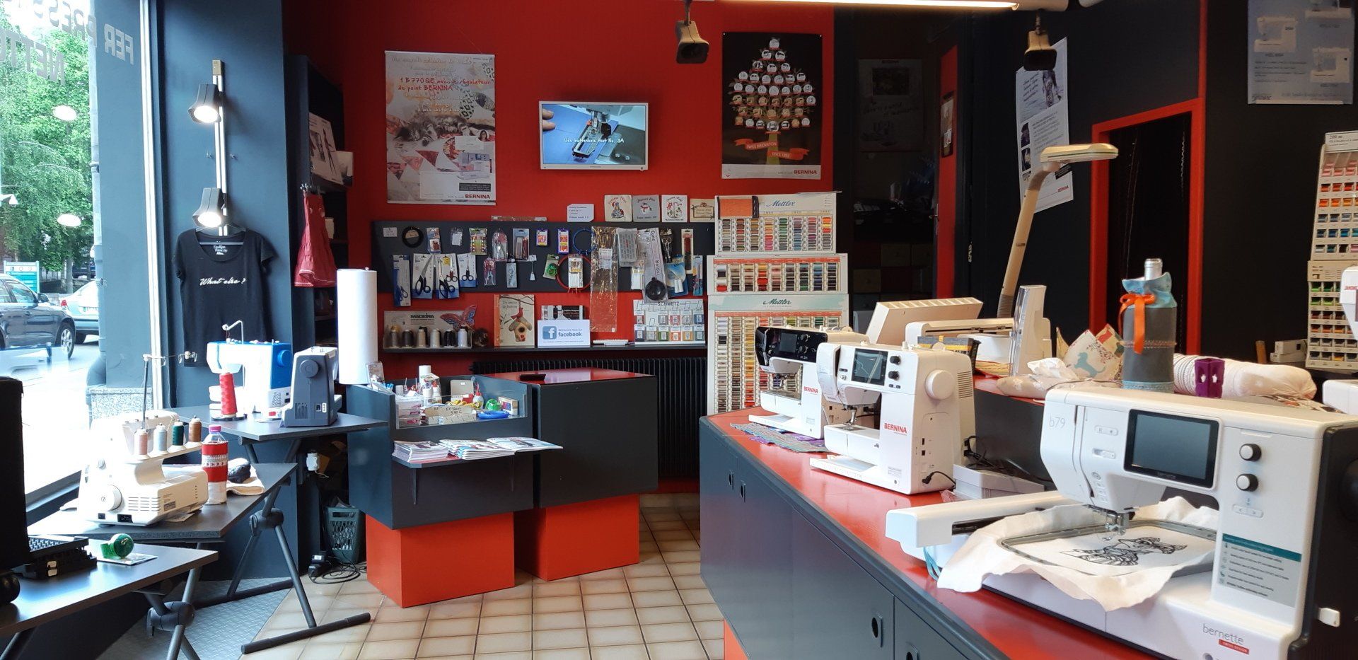 Achat de machine à coudre en boutique