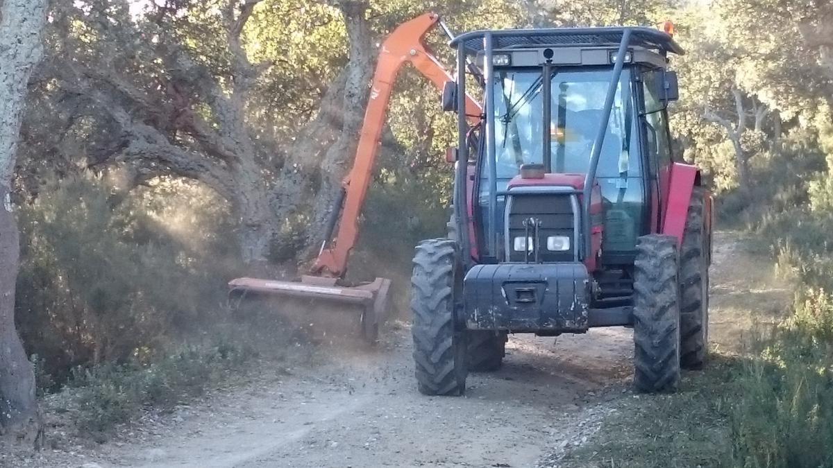 Tracteur adapté aux accès les plus étroits pour le débroussaillage 