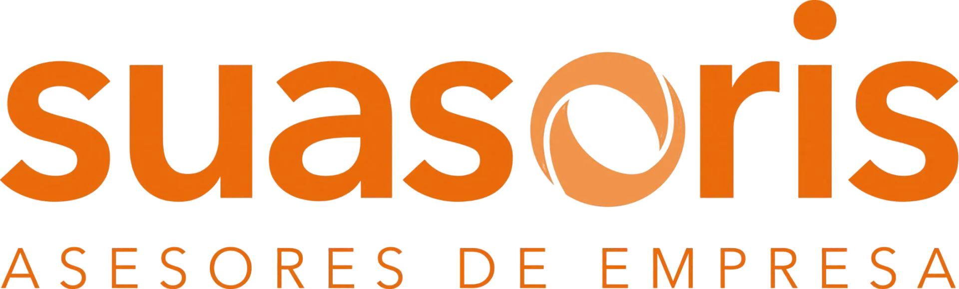 Logo naranja y gris de Suasoris Asesores de Empresa