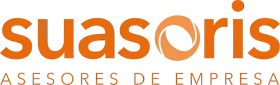 Logo naranja y gris de Suasoris Asesores de Empresa