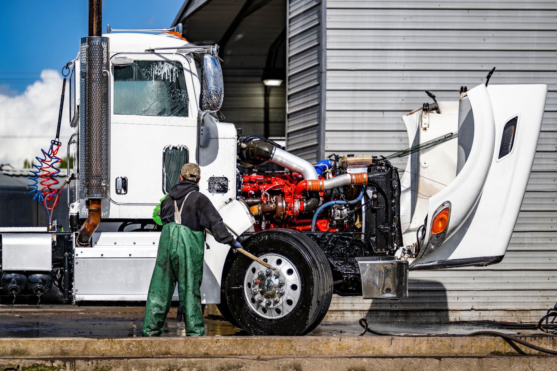 Lavage de camion
