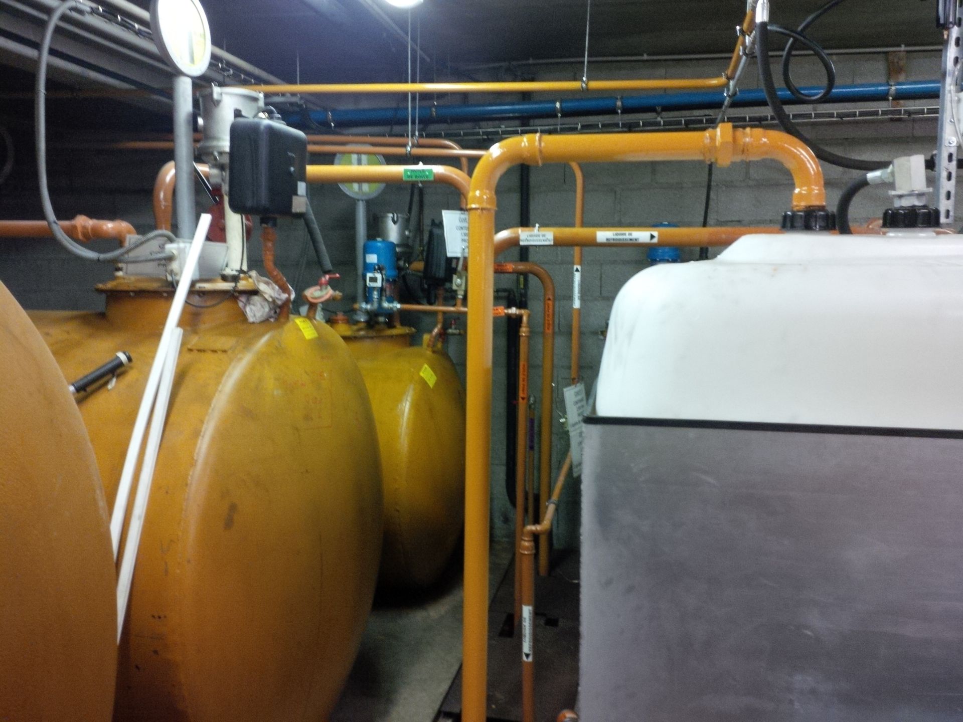 Cuves de stockage d'huile