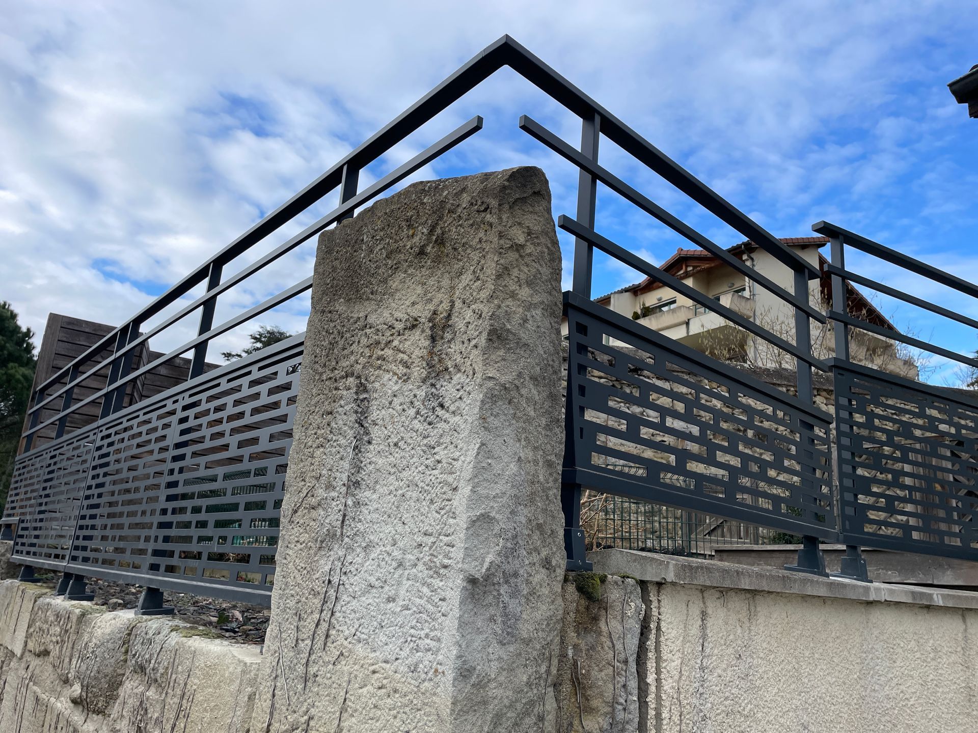 Garde-corps angle terrasse