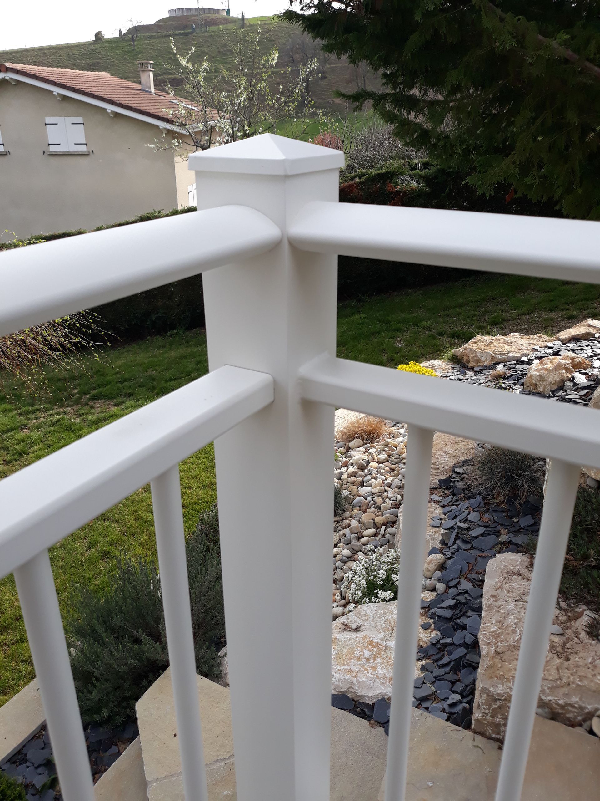 Angle de garde-corps