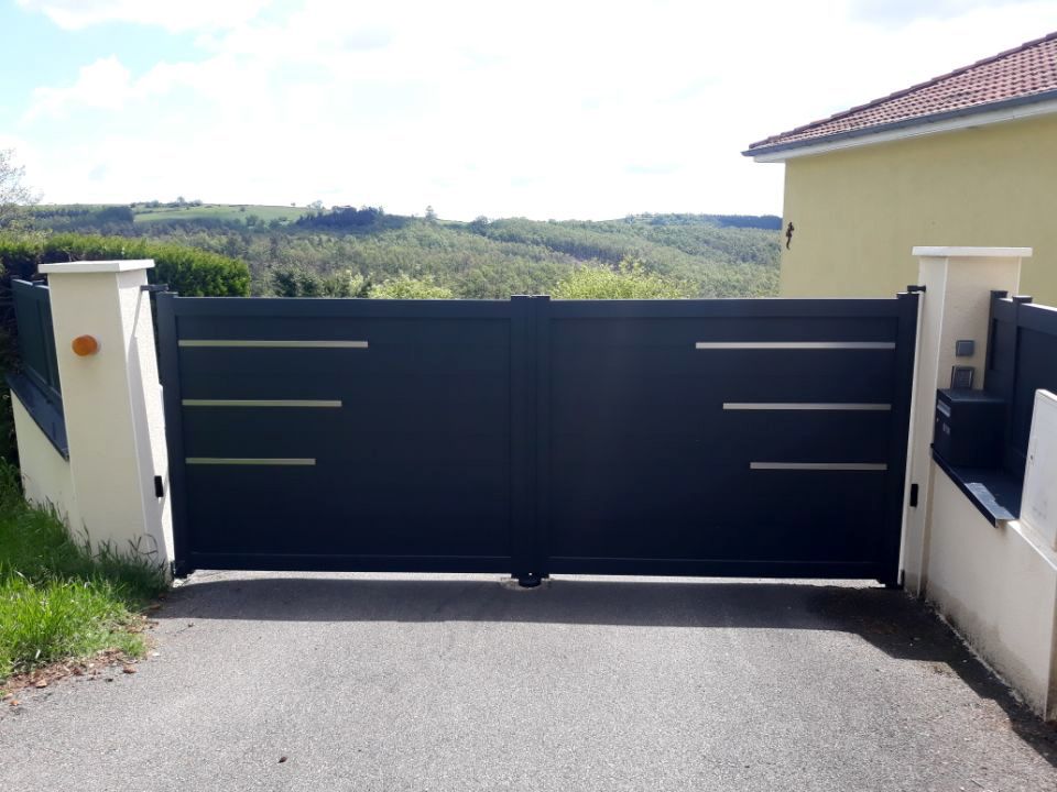 Portail coulissant fermé