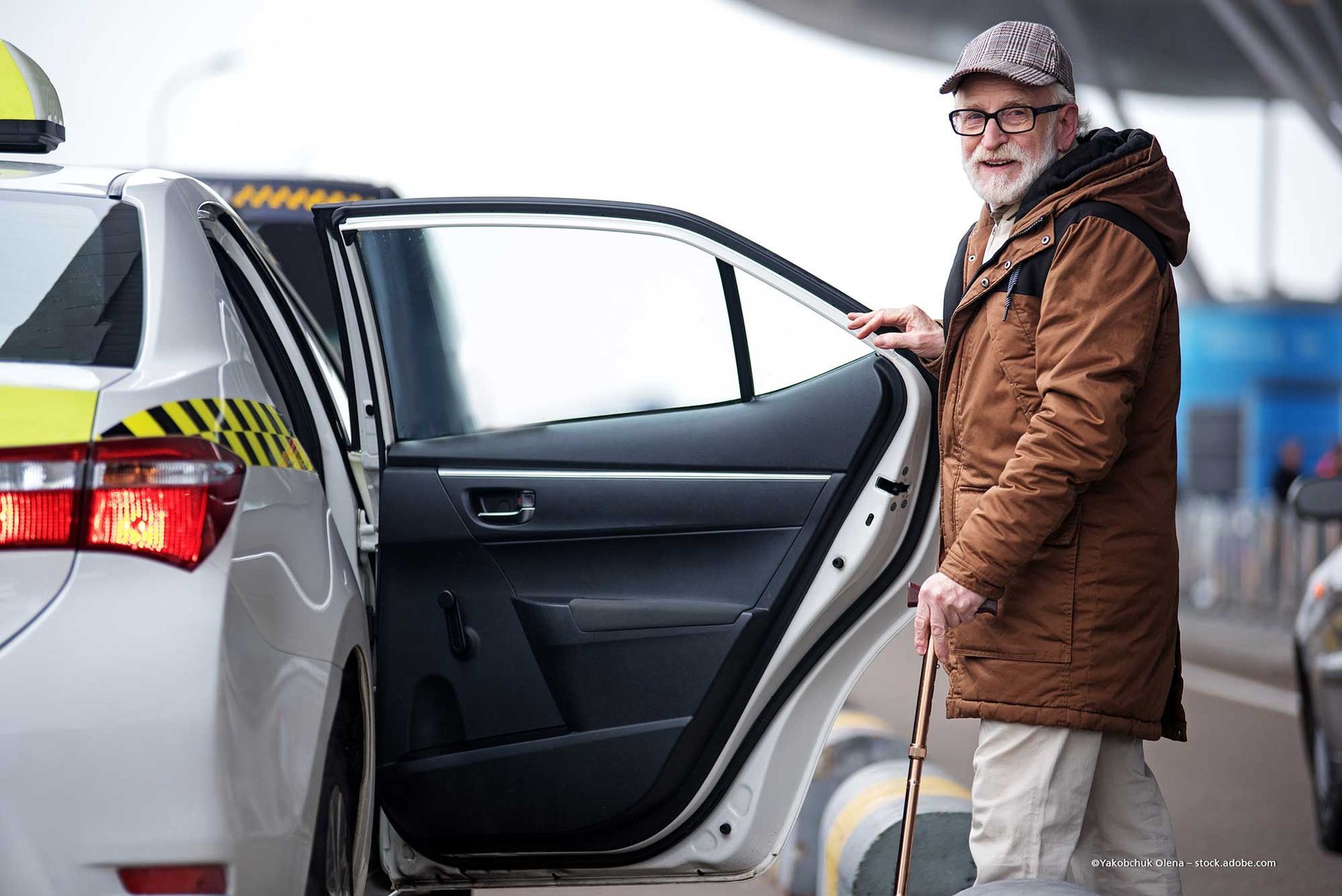 Taxitransport von Senioren