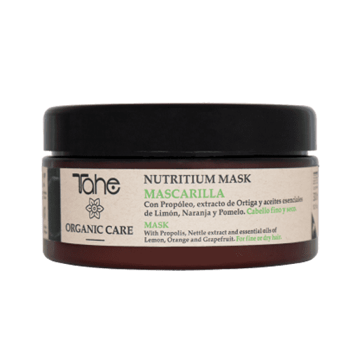 Un frasco de mascarilla nutritiva Tohe Organic Care.