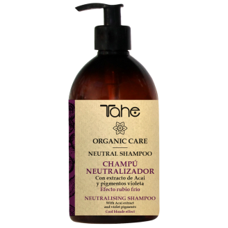 Una botella de champú neutralizante Tahe Organic Care