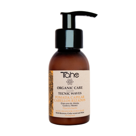 Una botella marrón de tohe organic care