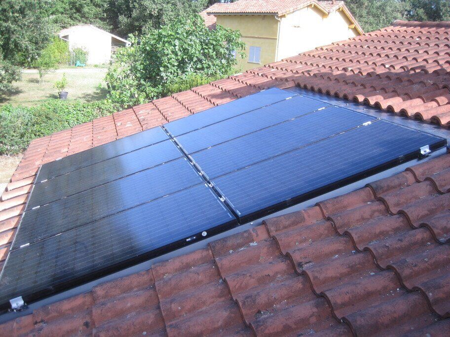 Panneaux solaires installés