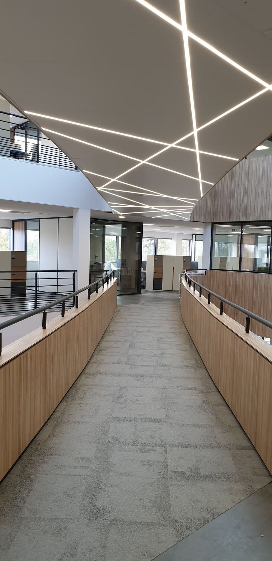 Traverse d'un bâtiment réalisé par l'entreprise CLOISONPLAF