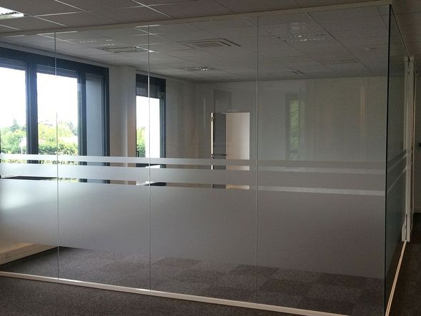 Cloisons de bureau vitrées
