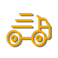 Camion avec effet de vitesse