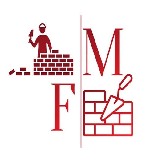 Vers la page d'Accueil. Logo de FM Maçonnerie.