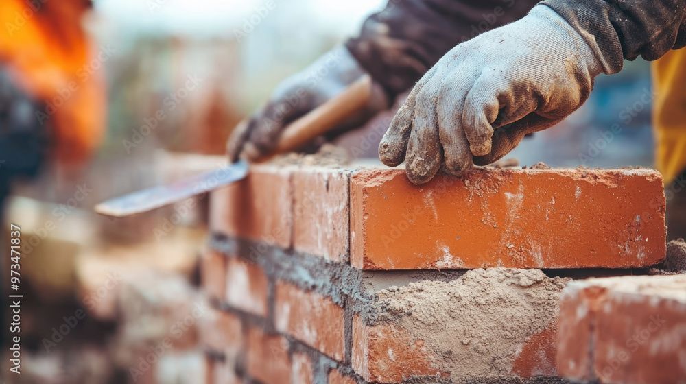 Arbeiter auf einer Baustelle