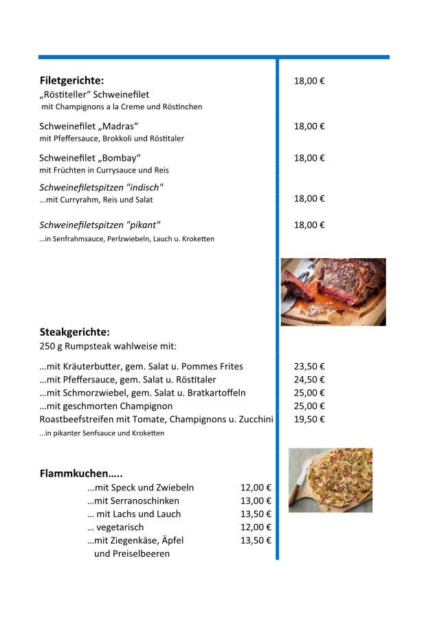 Speisekarte