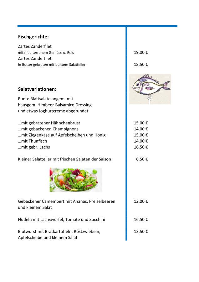 Speisekarte