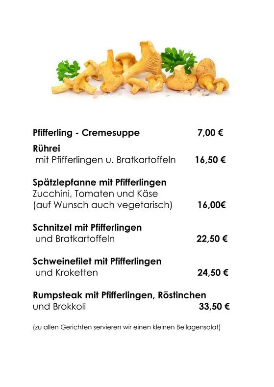 Pfifferlingskarte